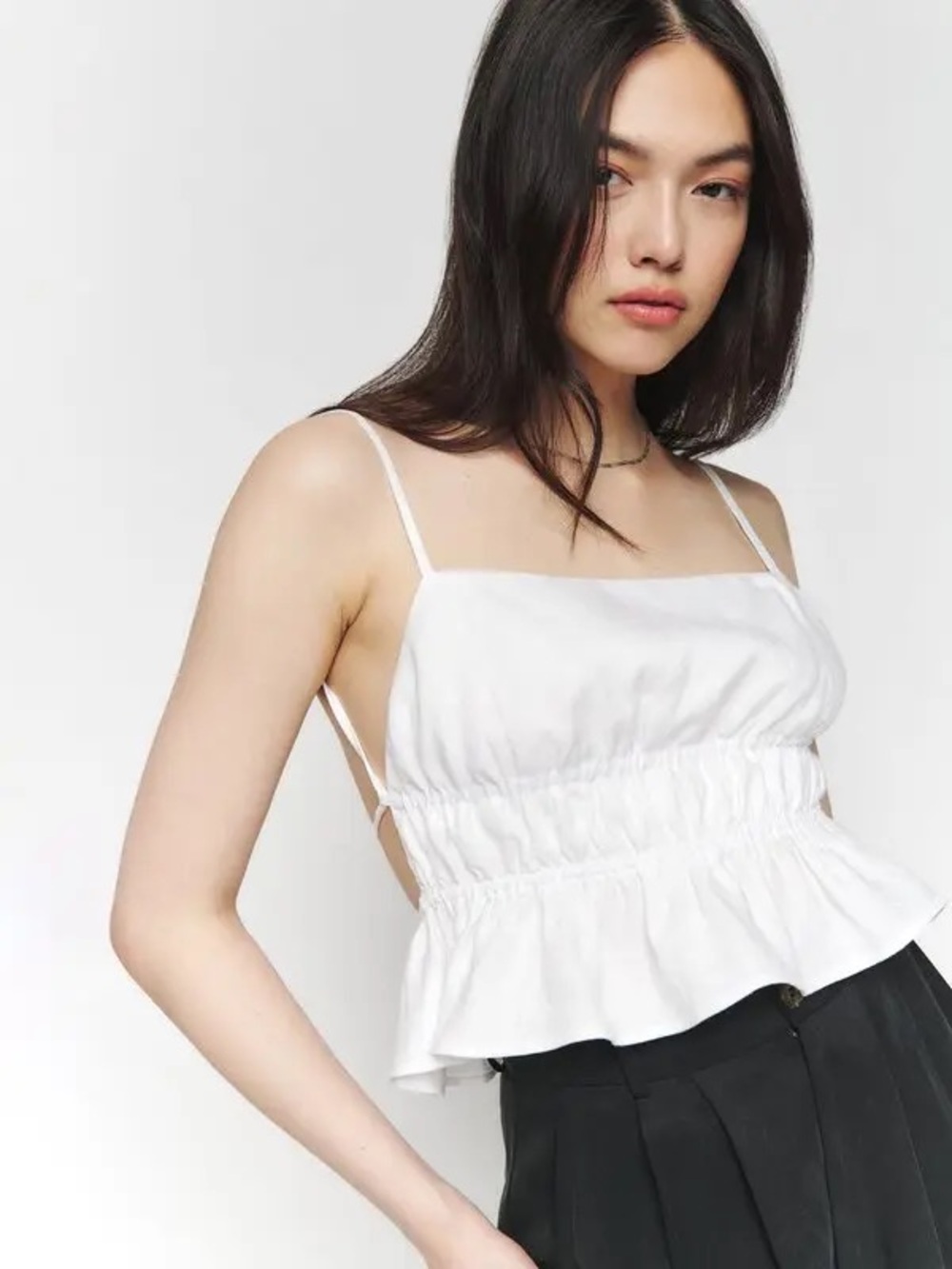 Reformation Pollie Linen Top